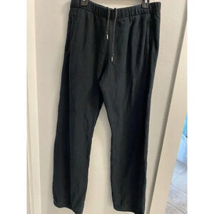 NIKE SPELL OUT TRACK SWEATPANTS BLACK -MENS LARGE -GOOD CONDITION- SLIGHTY FADED